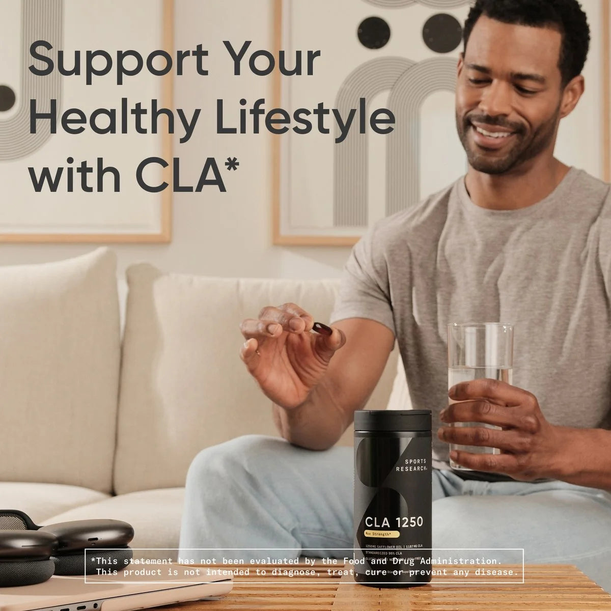 ® CLA 1250Mg Active Conjugated Linoleic Acid, Soy & Gluten Free (180 Softgels)