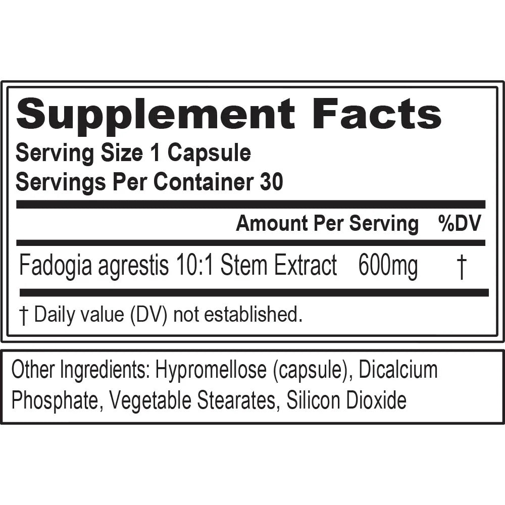 Fadogia Agrestis 600Mg 10:1 Extract - Invigorating Fadogia Agrestis Extract Pills for Increased Strength Drive Power and Performance - Testosterone Booster for Men