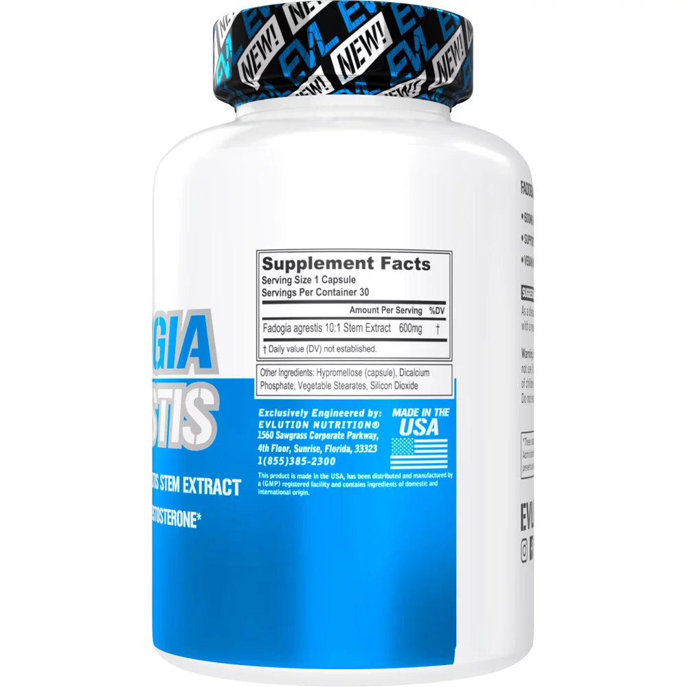 Fadogia Agrestis 600Mg 10:1 Extract - Invigorating Fadogia Agrestis Extract Pills for Increased Strength Drive Power and Performance - Testosterone Booster for Men