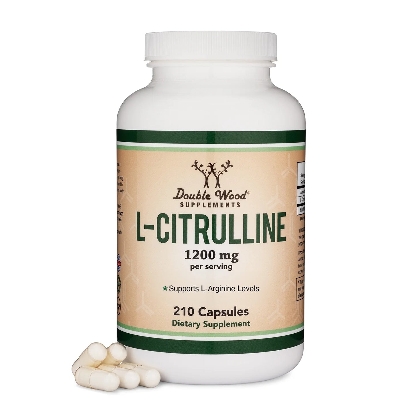L-Citrulline, Supports Active Lifestyle & Fitness, 210 Capsules,