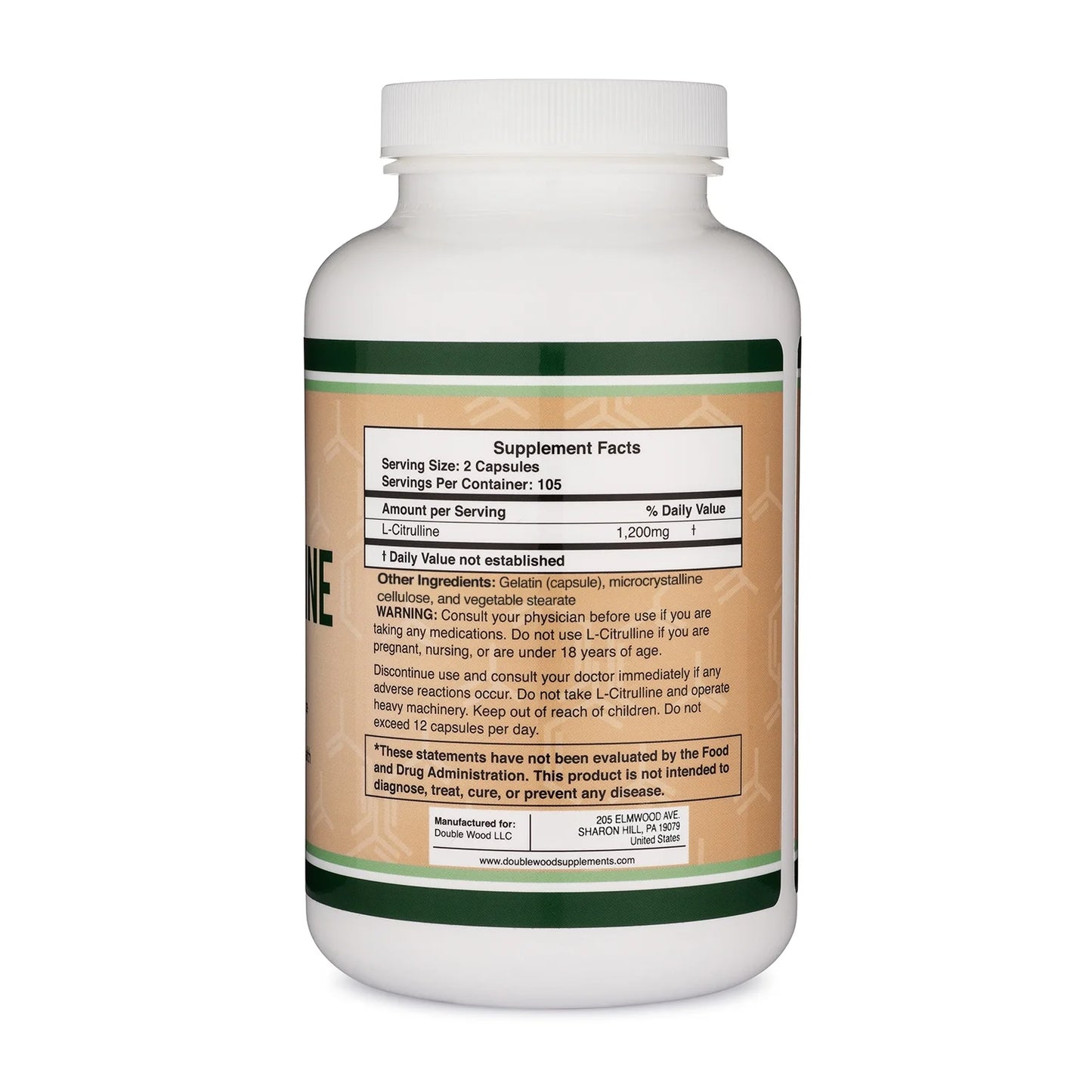 L-Citrulline, Supports Active Lifestyle & Fitness, 210 Capsules,
