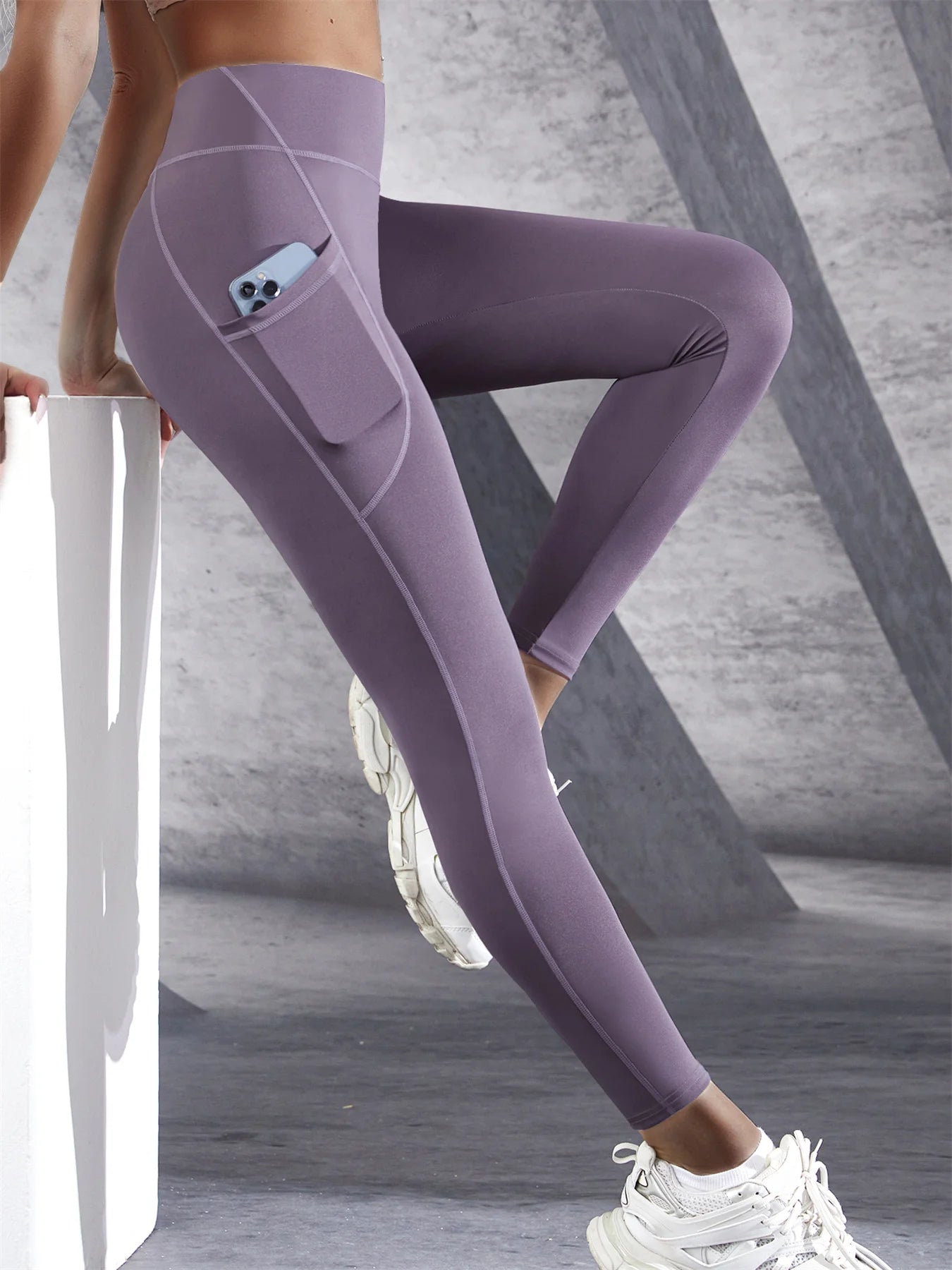 Women’s High-Waist Pocketed Leggings – Stretch Yoga & Running Tights