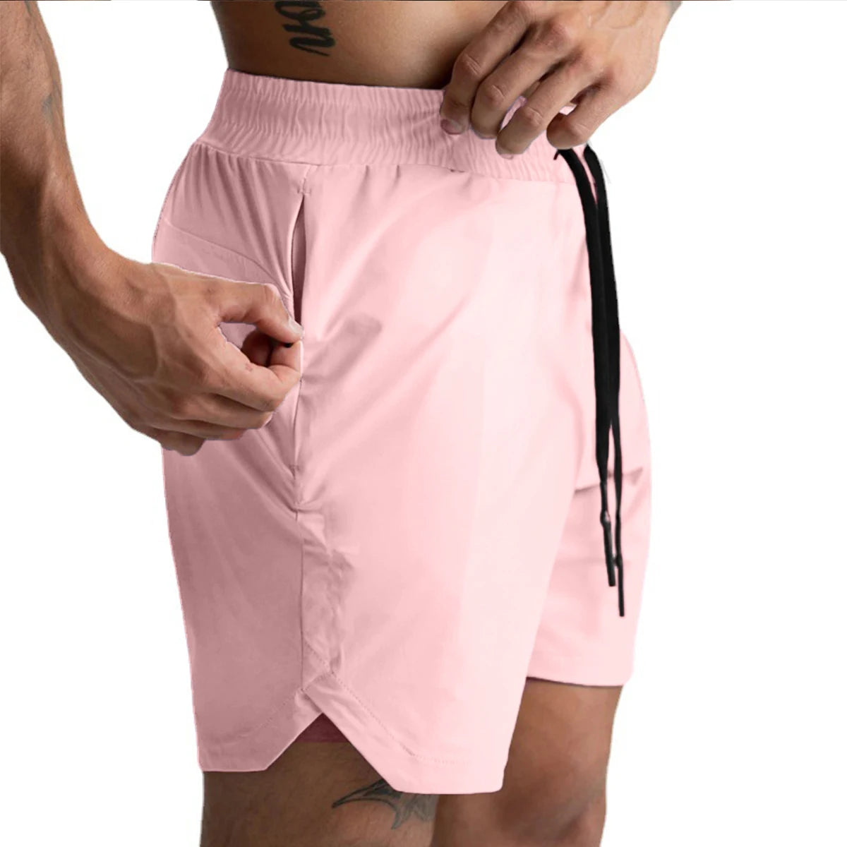 Men’s Single-Layer Woven Quick-Dry Running & Fitness Shorts