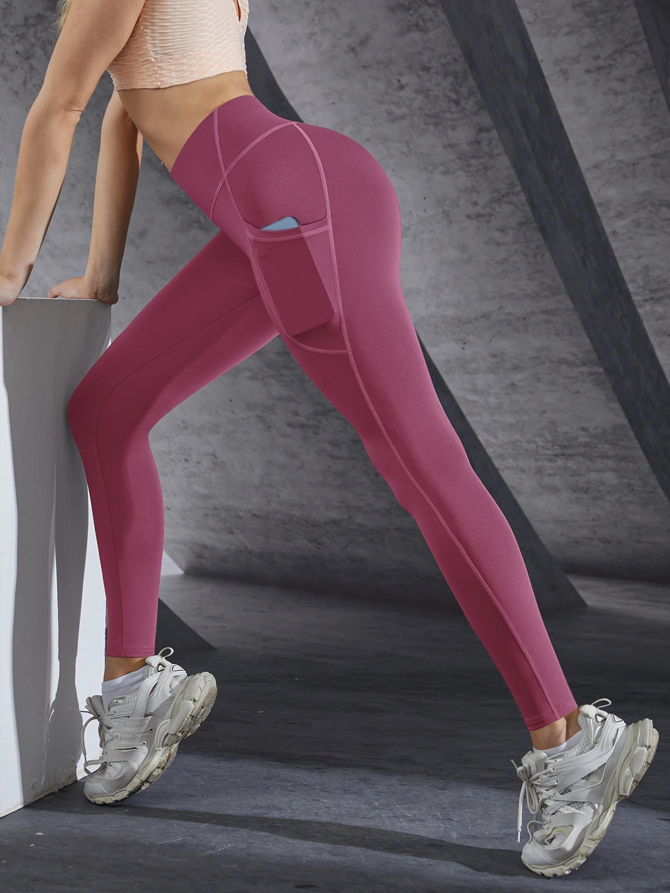 Women’s High-Waist Pocketed Leggings – Stretch Yoga & Running Tights