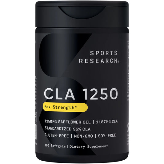 ® CLA 1250Mg Active Conjugated Linoleic Acid, Soy & Gluten Free (180 Softgels)