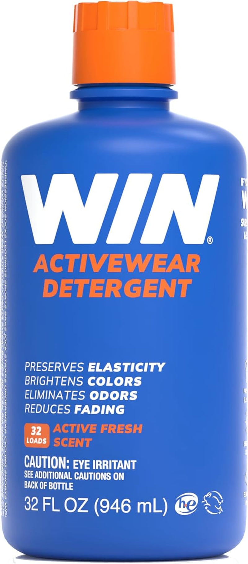 WIN Activewear Detergent - Active Fresh - 32Oz Bottle - Sports Detergent for Sweaty Workout Clothes and Team Uniforms