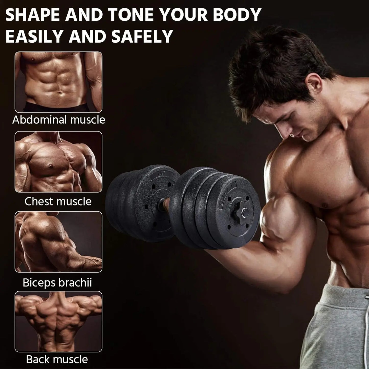 66LB Dumbbell Weight Set 