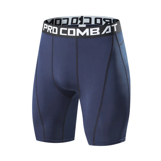Men’s Slim-Fit Compression Shorts & Tights – Elastic Muscle Support for Gym, Running & Training