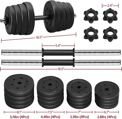 66LB Dumbbell Weight Set 