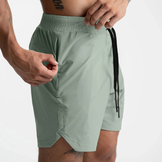 Men’s Single-Layer Woven Quick-Dry Running & Fitness Shorts