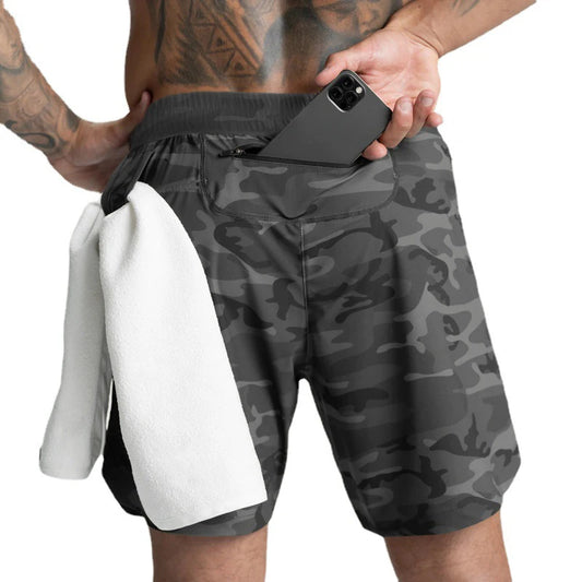 Men’s Single-Layer Woven Quick-Dry Running & Fitness Shorts