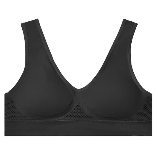 Women’s Wireless Padded Mesh Sports Bra – High-Impact Support for Running, Yoga & Training
