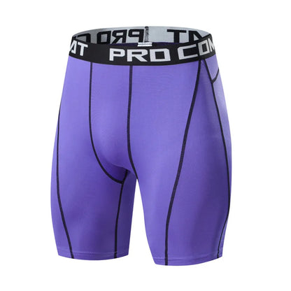 Men’s Slim-Fit Compression Shorts & Tights – Elastic Muscle Support for Gym, Running & Training