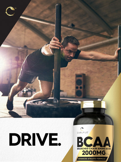 BCAA 2000Mg | 400 Capsules | Branch Chain Amino Acids | by