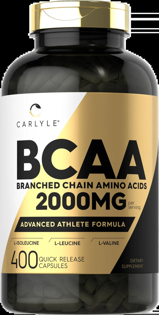 BCAA 2000Mg | 400 Capsules | Branch Chain Amino Acids | by